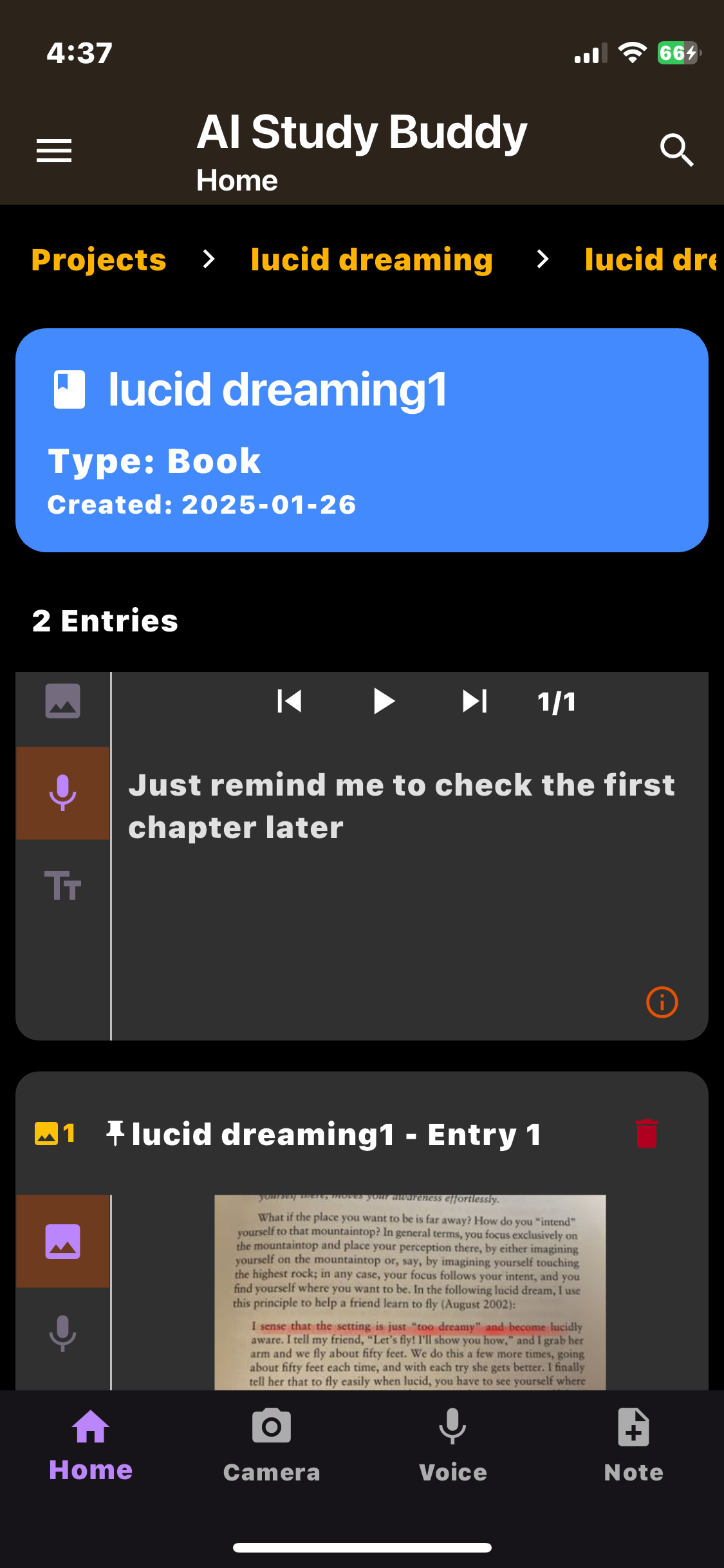 AI Study Buddy App Interface