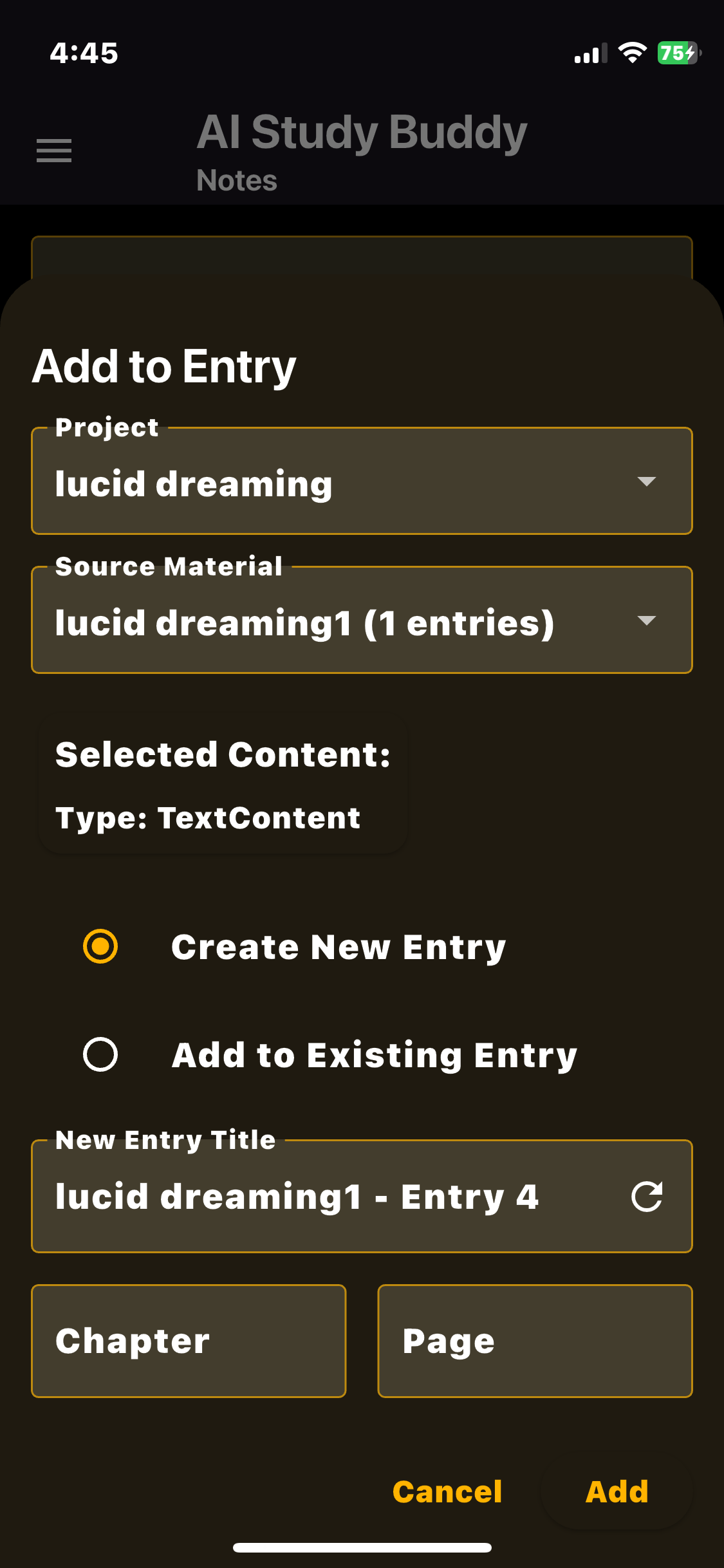 AI Study Buddy App Interface